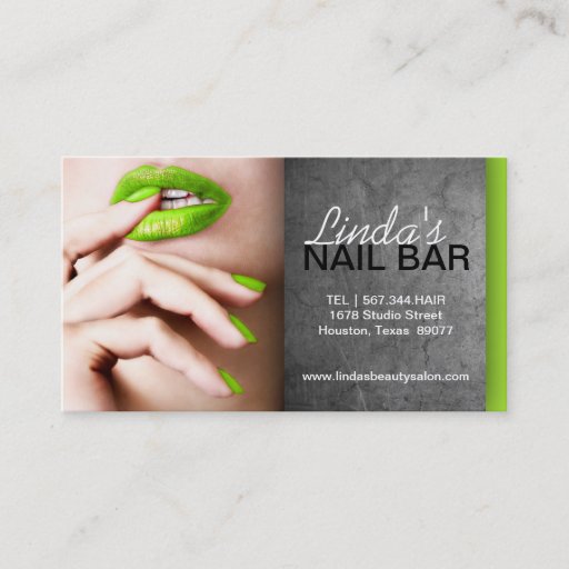 Customizable NAIL TECHNICIAN BUSINESS CARD