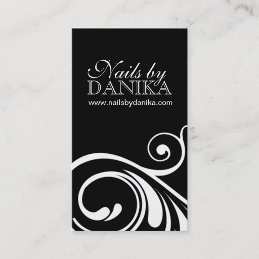 Customizable NAIL TECHNICIAN BUSINESS CARD