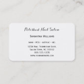 Nail Technician Business Card French Tip (Back)