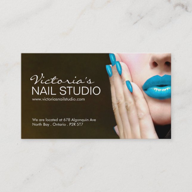 Nail Technician ~ Business Card Template (Front)