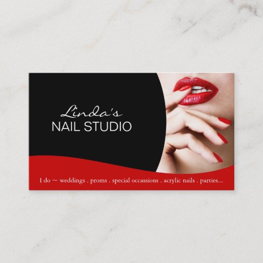 Nail Technician Business Card Template