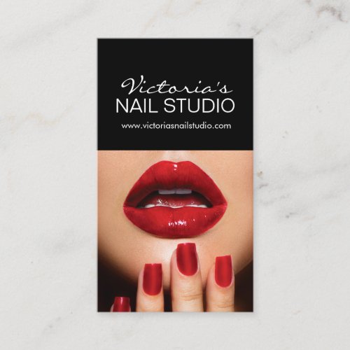 Nail Technician Business Card Template