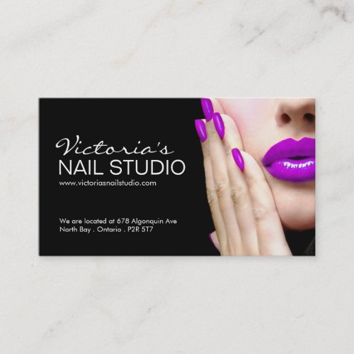 Nail Technician  Business Card Template