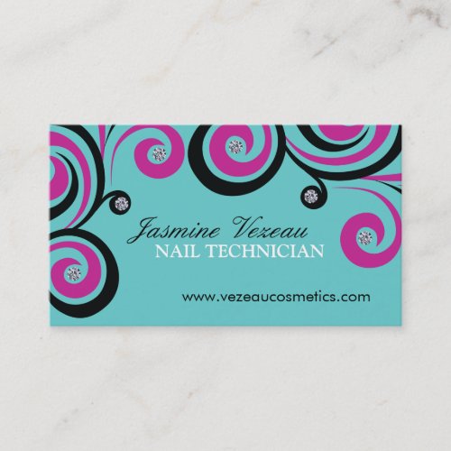 Nail Technician Business Cards