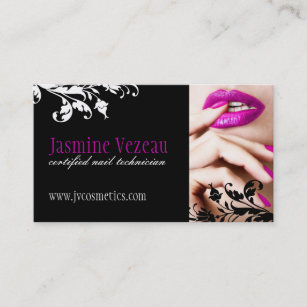 Nail Tech Business Cards Zazzle Nail Technician Business Cards