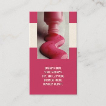 Nail Technician Business Cards by lifethroughalens at Zazzle