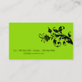 Nail Technician Business Cards (Back)