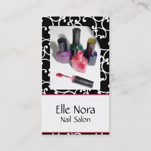 Customizable nail technician Business Cards