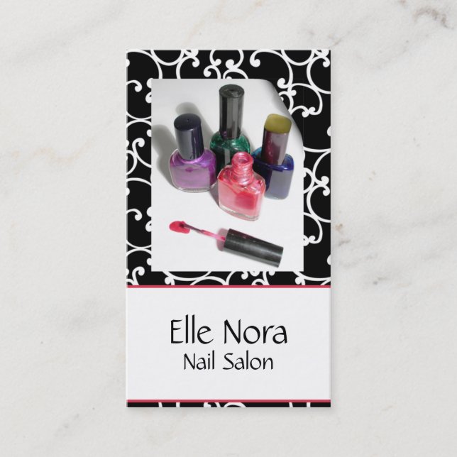 nail technician Business Cards (Front)