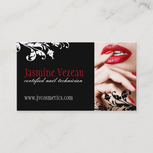 Customizable Nail Technician Business Cards