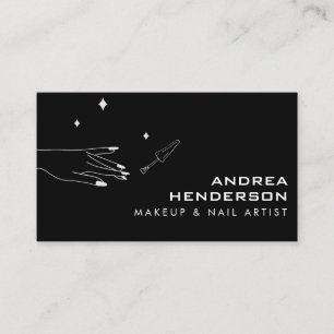 Nail Technician Business Cards, Nail Artist Makeup Business Card