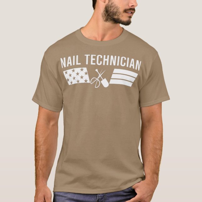 Nail Technician Certified Nail Tech Artist T-Shirt (Front)