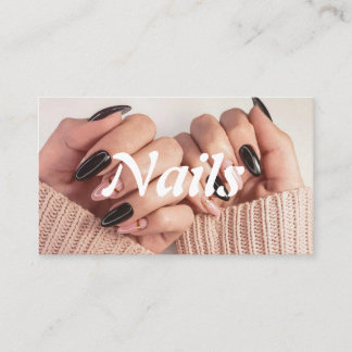 Nail Technician Customizable Business Cards