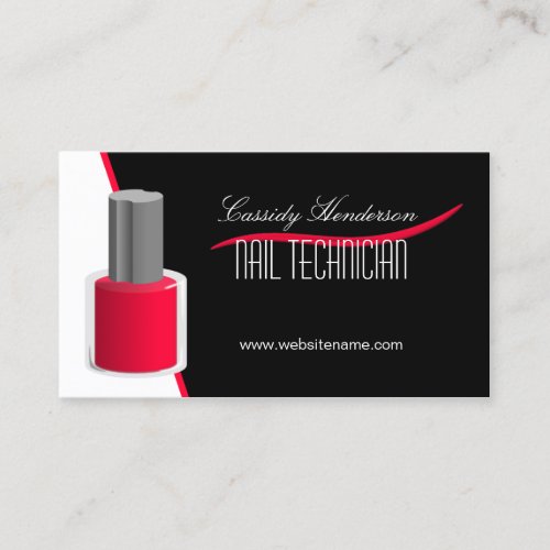 Nail Technician Business Cards