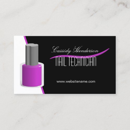 Nail Technician Business Cards