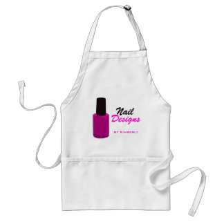 Nail Technician Pink Accents Business Apron