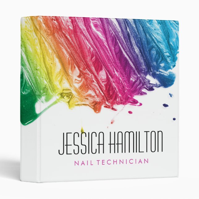 Nail Technician Portfolio Binder (Front/Spine)