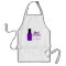 Nail Technician Purple Accents Business Apron