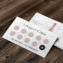 Nail Technician Rose Gold Polish Manicure Marble  Loyalty Card