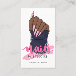 Nail Technician Salon Logo Business Card