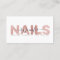 Nail Technician Salon Rose Gold Metallic Elegant
