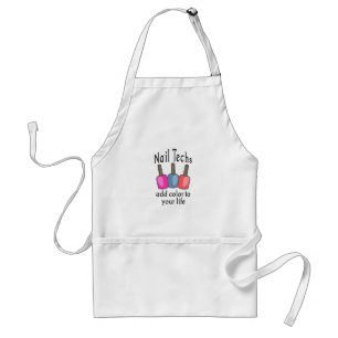 NAIL TECHS ADD COLOR ADULT APRON
