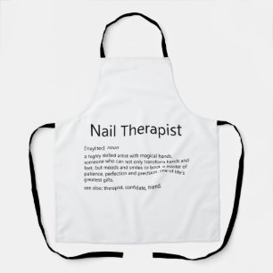 Nail Therapist Definition Nail Tech Nail Apron