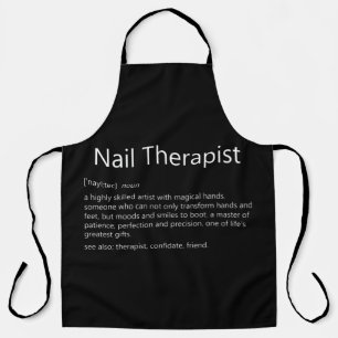 Nail Therapist Definition Nail Tech Nail Apron