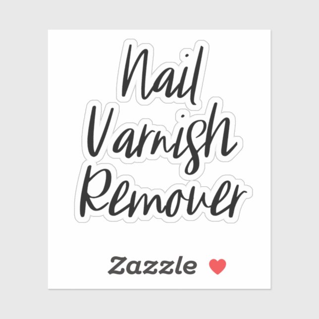 Nail Varnish Remover Storage Sticker (Sheet)