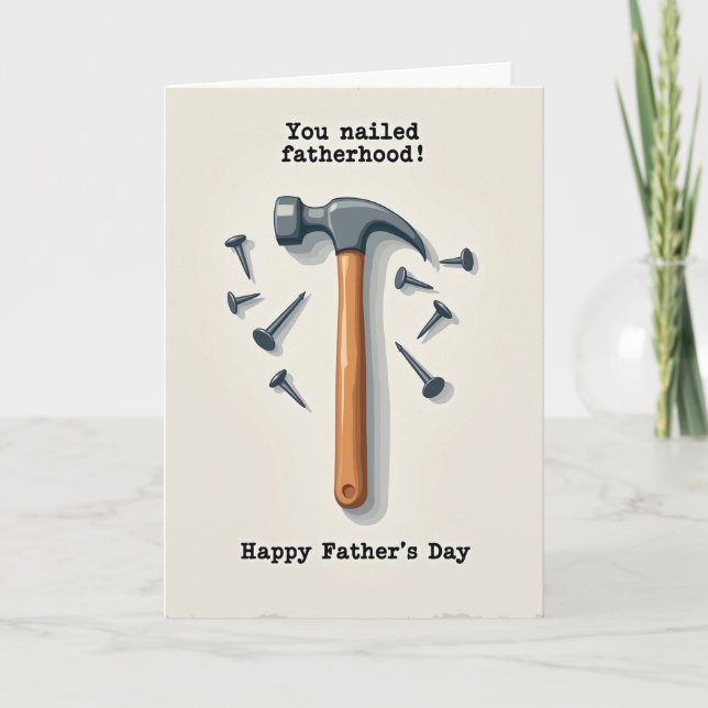 Nailed Fatherhood Tool Art Card (Front)