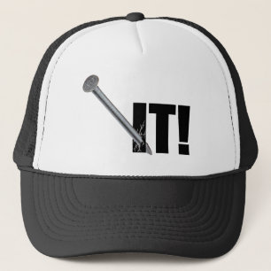 NAILED IT! Black Trucker Hat