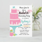 Nailed It Cake Decorating Baking Birthday Party Invitation (Standing Front)