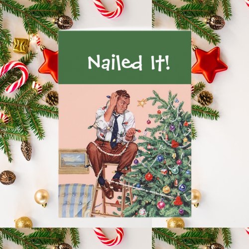 Nailed It Christmas tree  Holiday Card