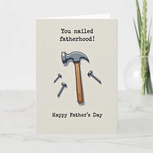 Nailed It Fathers Day Icon Card (Front)