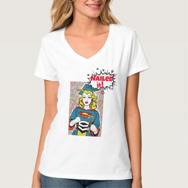 Nailed It Grad Shirt -Custom Comic Theme Humor Tee (Front)