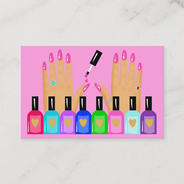 Nailed It! Salon Business Card (Front)