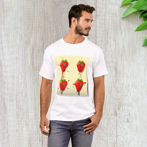 Nailed Strawberries Mens T_Shirt