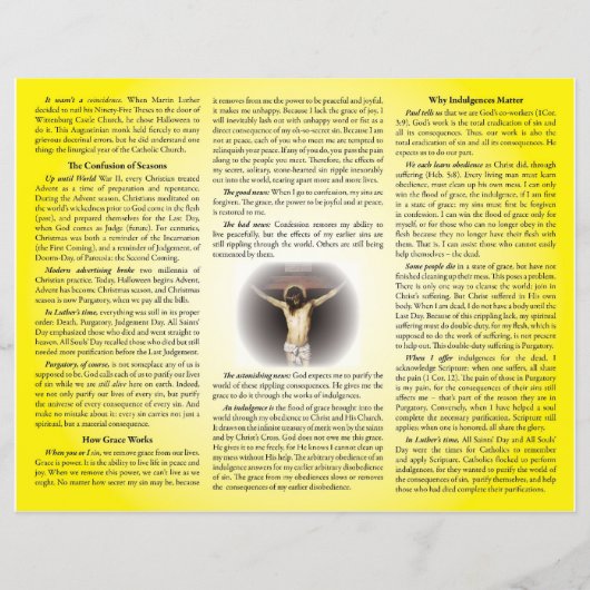 Nailing Christ to the Cross - Teaching Indulgences (Front)