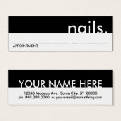 nails. (appointment card) (Front & Back)