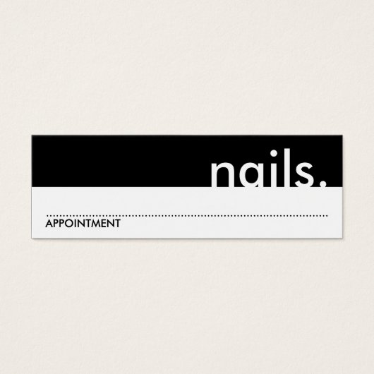 nails. (appointment card) (Front)
