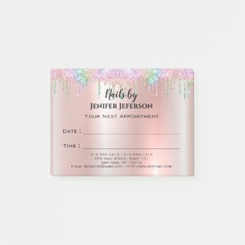 Nails Appointment Post-it® Notes by aquachild at Zazzle