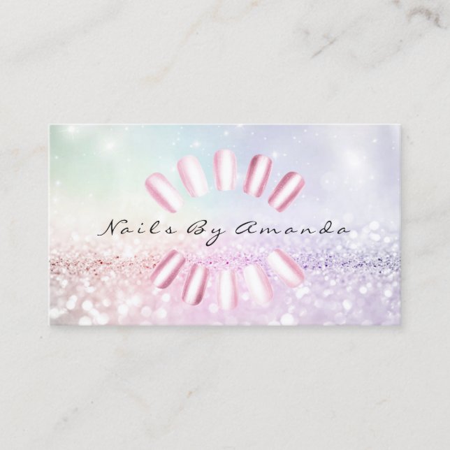 Nails Artist Makeup  Blue Pastel Pink Appointment (Front)