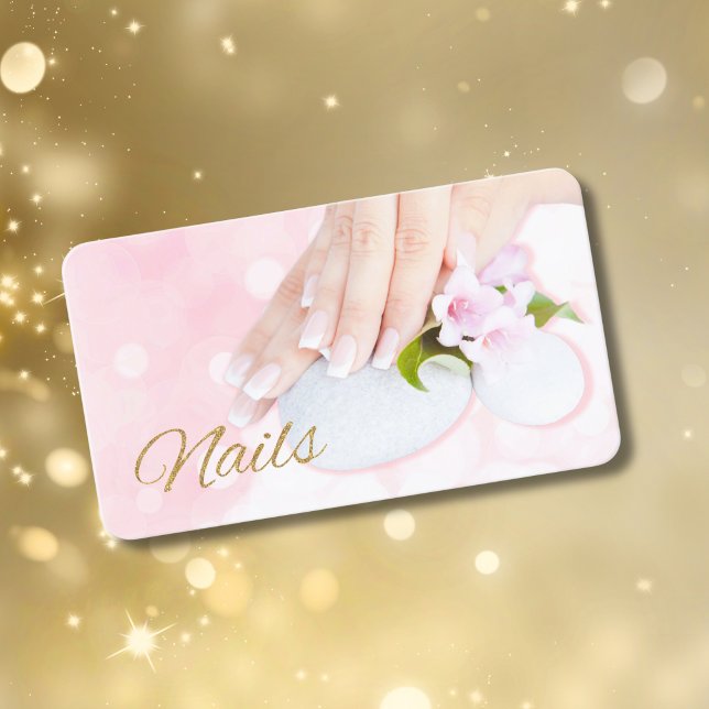 Nails Business Cards Manicure Pink  (Creator Uploaded)