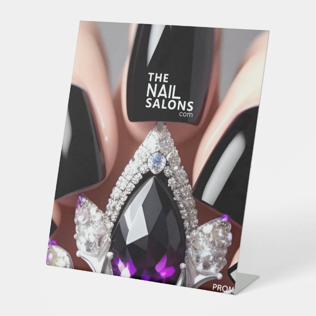 Nails Gems 2 - Pedestal Sign (Front)