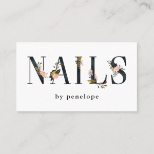 Manicurist and Nail Salon Business Cards - Girly Business Cards Manicurist and Nail Salon Business Cards - Girly Business Cards