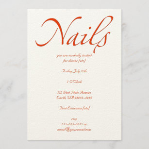 Nails Invitation
