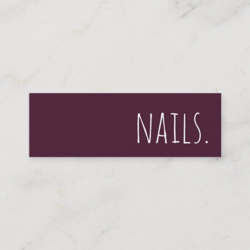 nails loyalty punch card