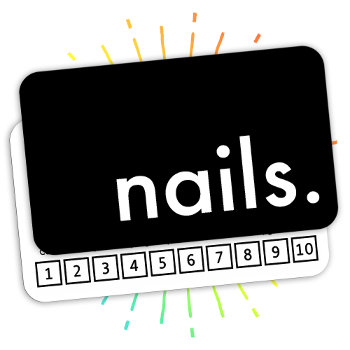 Nails. Loyalty Punch Card by identica at Zazzle