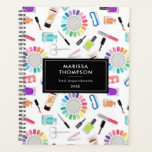 Nails Manicure Pedicure Beauty Salon Appointments Planner<br><div class="desc">A hand drawn illustration featuring beauty nail accessories perfect for manicure and pedicure themed parties,  beauty business branding and teenage girl personalized gifts and bedroom decor. A cute design ideal for anyone who loves beauty themed illustrations,  manicures,  pedicures,  spa themed parties,  and business branding for estheticians.</div>
