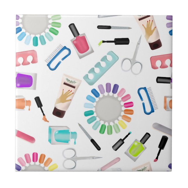 Nails Manicure Pedicure Beauty Salon  Ceramic Tile (Front)